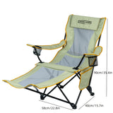 NNETM Heavy-Duty Folding Lounge Chair with Headrest