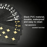 Black Plastic Playing Classic Poker Cards with Storage Box