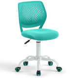 NNECW Adjustable Mid Back Children Study Chair with Adjustable Height for Office-Green
