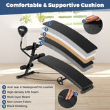 NNECW Foldable Decline Sit Up Bench with Speed Balland 2 Resistance Bands