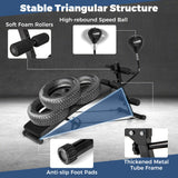 NNECW Foldable Decline Sit Up Bench with Speed Balland 2 Resistance Bands