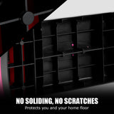 NNECW Adjustable Workout Aerobic Stepper with 4 Risers for Gym and Home-Black