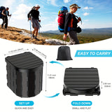 NNETM Portable Outdoor Toilet Kit with Privacy Tent