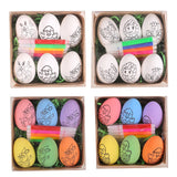 NNETM 12 Pack Easter Egg Painting Kit Plastic Eggs