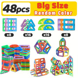 48pcs Colourful STEM Magnetic Building Tiles Set