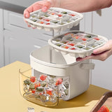 NNETM 48-Grid Ice Cube Tray with Lid