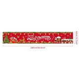NNEOBA Festive Merry Christmas Outdoor Banner - 240x40cm