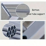 NNETM 4-Storey Multifunctional Metal Bookshelf with Back Panel