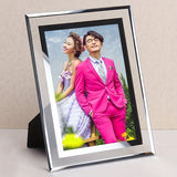 NNETM 2pcs Crystal Glass Photo Frames – Desktop Display Picture Frames