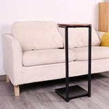 NNETM Double-Layer Metal Frame Storage Side Table