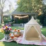 NNETM 2-Person Canvas Yurt Tent with Glass Fiber Frame