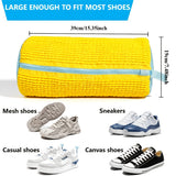 Shoe Washing Machine Bag with Soft Chenille Interior & Secure Zipper