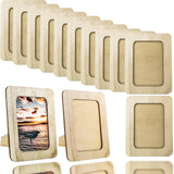 NNETM 40pcs 6" Unfinished Wooden Photo Frames – DIY Craft Picture Frames