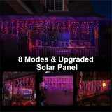 NNETM Dazzling Drops: Waterproof Icicle Christmas Lights