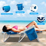 NNETM Foldable Beach Lounge Chairs with Backrest (2pcs)