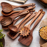 NNETM Teak Non-Stick Heat Resistant Cookware Set (10pcs)