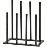 NNETM Black Metal Shoe Rack Organizer for Entryway
