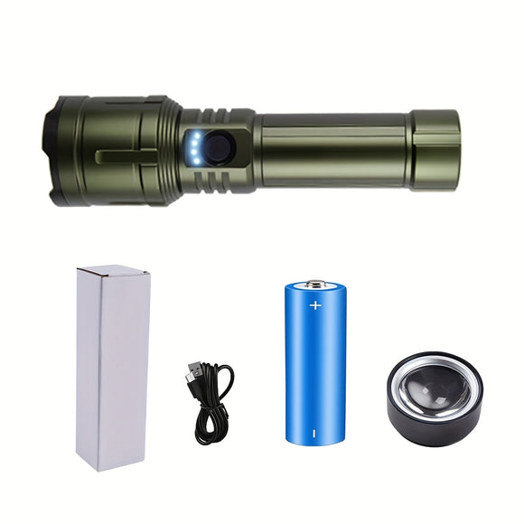 NNETM Flashlight Rechargeable with Fresnel Lens