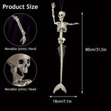 NNETM Mermaid Skeleton Decoration -  Nautical Theme Hanging Prop