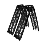 NNEDPE 2x Aluminium ATV Loading Ramp Foldable - Black