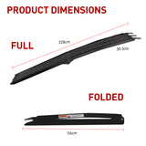NNEDPE 2x Aluminium ATV Loading Ramp Foldable - Black