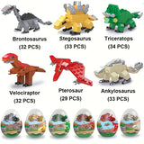 NNETM Dinosaur Egg Building Blocks for Kids (6pcs)