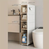 NNETM Maximize Your Bathroom Space with our Waterproof Trolley Storage Rack