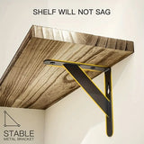 NNETM Rustic Wood Corner Wall Shelves for Elegant Display & Storage