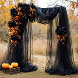 Halloween Black Velvet Curtain – 1600 × 76CM