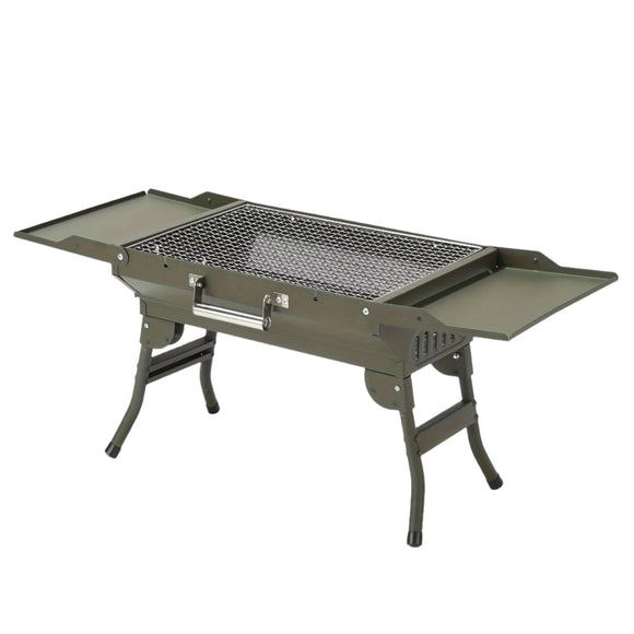 NNETM Outdoor Folding Charcoal Grill BBQ Rack