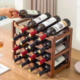 NNETM 4 tiers Vintage Wine Bottle Rack