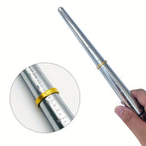 33cm Stainless Steel Grooved Ring Mandrel – US Size 1–15 Ring Sizer & Jewelry Forming Tool