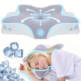 NNETM Butterfly Memory Foam Pillow for Neck and Head Support