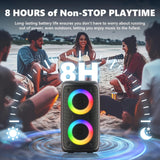 NNETM Wireless Party Speaker with Mic & Disco Lights