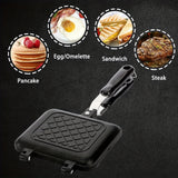 NNETM Double-Sided Grill Non-Stick Sandwich & Waffle Maker