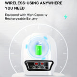 NNETM Rechargeable Knee Massager with Adjustable Temperature - White