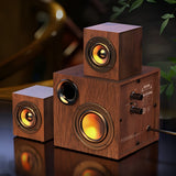 NNETM 3-in-1 Wooden Computer Speaker System High Sound