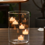 1pc European-style Extra Large Glass Candle Holder, Candlelight Dinner Decorative Ornament, Creative Candle Holder Candle, Round Hurricane Glass Candle Holder, Oil Lamp Windproof Candle Holder, Home Decor Candlelight Dinner Gift, Etc.