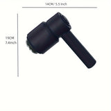 NNETM Cordless Handheld Body Massager with 5 Replaceable Heads(Black)