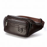 NNETM Leather Waist Travel Bag