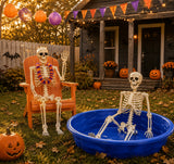 5.4FT Life-Size Human Skeleton Decoration – Adjustable