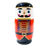 Wooden Russian Nesting Dolls Set Stackable Figurine Decor