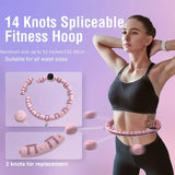 NNETM 1pc Fitness Hoop with 14 Knots Spliceable Design