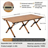 NNETM Unleashing the Magic of the Outdoor Double-sided Folding Table