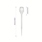 NNETM Spooky Solar Torch Set: 4-Pack Skull Lights with Flickering Flame