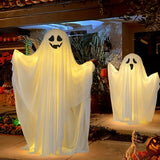 NNETM Ghoulish Glow: Battery-Operated Halloween Ghost Decor