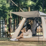 NNETM Portable Folding Camping Tent with Canopy (2-Person)
