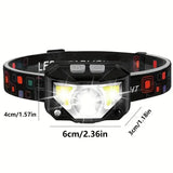 NNETM 2-Pack Ultra Bright LED Rechargeable Headlight with Motion Sensor