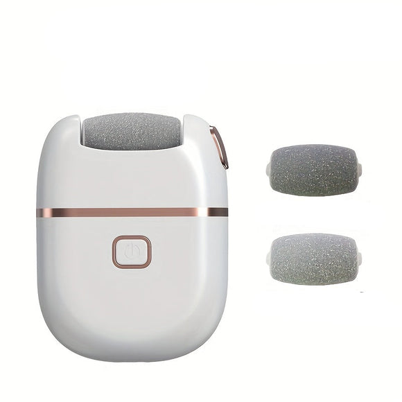 NNETM USB Rechargeable Electric Foot File with 3 Heads