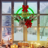 NNETM Radiant Festivity: LED-Lit Artificial Christmas Wreath